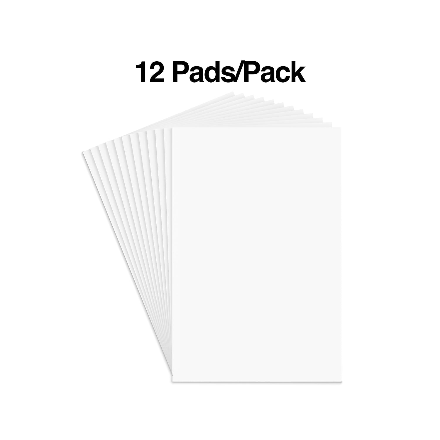 Staples Glue-Top Notepads 3'x 5' White 163436