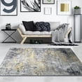 thumbnail image 1 of JV Home Runner Rug Elegance Yellow Grey 2'7" x 5' Washable Rugs Anti Slip, 1 of 7