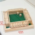 thumbnail image 2 of Shut The Box Game for 4 Players - Wooden Board Tabletop Family Math Game with 12+4 Dice, 2 of 6