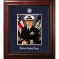 thumbnail image 2 of Campus Images NAPEXGF001 8 x 10 in. Patriot Frames Navy Portrait Executive Mahogany Frame with Gold Medallion & Gold Filet, 2 of 2