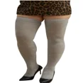thumbnail image 3 of Oversized Striped Over Knee Socks Plus Size Thigh High Socks XXXXL rose Plus size, 3 of 6