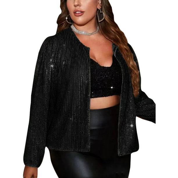 Crew neck top jacket women's