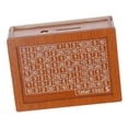 thumbnail image 3 of Alcancía de madera para ahorrar dinero, decoración del hogar, estuche de almacenamiento con objetivo de ahorro Puede almacenarse 1000 USD, 3 of 9