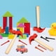 thumbnail image 3 of Juego de martillos de madera AIHSUMC, 10 piezas con 100 pinzas coloridas, 3 of 7
