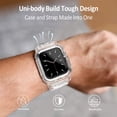 thumbnail image 4 of IC ICLOVER For Apple Watch Ultra 2 /Ultra Band 49mm, iWatch Band Strap with Rugged Bumper Case, Soft Sports Wristband Strap Accessories for iWatch Ultra 49mm - Clear, 4 of 9