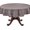 Charcoal, variant on Fennco Styles Laser-Cut Hemstitch Tablecloth 60" Round - Rust Soft Textured Elegant Table Cover for Home Décor, Dining Table, Banquet, Family Gatherings, and Special Occasions
