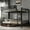 Black, variant on Mirightone Queen Over Queen Bunk Bed with Storage Shelf, Metal Bunk Bed Queen Size with Ladder for Adults Teens, Black