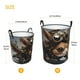 thumbnail image 3 of Balery Steampunk Squirrel Pilot Cesta de ropa redonda con asas, impermeable, independiente, para ropa, juguetes, dormitorio y familia-Medium, 3 of 6