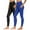 Blue, variant on 2pc High Waisted Yoga Pants with Pockets for Women, 4-Way Stretch Soft Running Workout Leggings, Athletic Yoga Pants Hip Lift Ankle Length Tights Pants Yoga Pants for Women Blue L