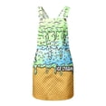 thumbnail image 3 of XAOFW Kids Girls Summer Dresses Sleeveless Ice Cream Printed Overalls Dress With Pocket Casual Suspender Dresses For Everyday Wear Stylish Sundress 4-5 Years, 3 of 7