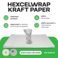 thumbnail image 2 of IDL Packaging 15.25" x 22" Honeycomb Kraft Packing Paper Sheets (Pack of 500), White – USA-Made Eco-Friendly Bubble Wrap Alternative for Shipping, Moving, Storage, 2 of 6