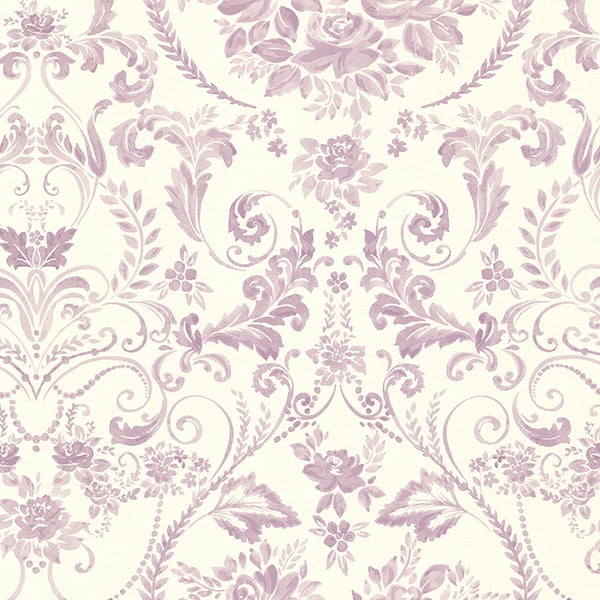 Brewster Damask Purple Canne Wallpaper Brewster Damask Purple Canne Wallpaper