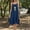 Navy, variant on Sundress Solid Sling Backless Loose Mid Length Home Loungewear Summer Sleep Dress