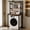 Black_3-T, variant on Heavy Duty Laundry Shelf Stand, Vertical Storage Rack for Above Washing Machine and Dryer