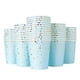 thumbnail image 1 of Vasos de papel para fiesta de confeti, paquete de 50 vasos de papel desechables de papel dorado, suministros para fiestas y decoraciones para niños, cumpleaños, azul Jormftte HMHZ1058-4, 1 of 6