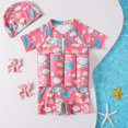 thumbnail image 2 of Children's Buoyancy Swimsuit Swimsuit One Piece Floating Swimsuit - Blue, 2 of 2