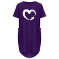 thumbnail image 4 of Robes d'Été pour Femmes Manches Courtes Décontractées T-Shirts Robe Imprimée Col Rond Confortable Longueur Genou avec Poches, 4 of 5