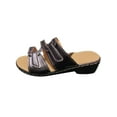 thumbnail image 4 of Woobling Women's Slippers Backless Slides Wedge Sole Sandals Cozy Daily Black 9, 4 of 9
