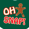 thumbnail image 4 of Inktastic Oh Snapbroken gingerbread Boys or Girls Baby Bib, 4 of 4