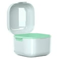 thumbnail image 1 of POINTERTECK Denture Storage Box with Strainer False Teeth Storage Cleaning Container Storage Box Teeth Cleaning Supplies Denture Bath Case with Basket Denture Bath Cleaning Box Denture Ca, 1 of 4
