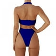 thumbnail image 4 of Traje de baño monokini de una pieza con corte alto y cintura alta para mujer, 4 of 8