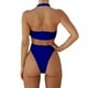 thumbnail image 4 of Traje de baño monokini de una pieza con corte alto y cintura alta para mujer, 4 of 8