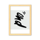 thumbnail image 1 of Final gracioso citar handwrite estilo Cuadro de madera decorativa marco de casa A4, 1 of 3