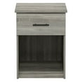 thumbnail image 3 of Furinno Tidur Nightstand with Handle with One Drawer, French Oak Grey, 3 of 5