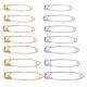 thumbnail image 3 of Mini Gold Safety Pins, 22mm Small Dress Pin, Stainless Steel Art Craft Pins, Tiny Tag Pins For Clothes Sewing(100 Pcs, Gold), 3 of 3