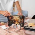 thumbnail image 2 of Makeup Bag - Floral Fox Cosmetic Bag Portable Travel Toiletry Bag for Women Small Make Up Organizer Bag Zipper Pouch Travel Essentials, 2 of 8
