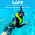 thumbnail image 7 of Full Face Snorkel Mask for Adults | CO2 Safe | Fullface Diving Mask from Khroom (White, from 5'7"), 7 of 7