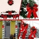 thumbnail image 3 of 12 Piezas de Lazos Navideños en y Negro con Piñas y Agujas de Pino, Lazos de Cinta A Cuadros Navideños, Lazos para Decoración de Árboles de Navidad, 3 of 4