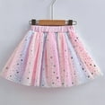 thumbnail image 4 of KAUOD Girls Sequins Tutu Skirts Cute Sparkle Pleated Tulle Princess Skirt Kids Toddler Mesh Breathable Short Dress Clothes, 4 of 9