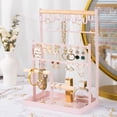 thumbnail image 2 of Soporte Organizador de Joyas ProCase de 6 Niveles con 15 Ganchos Rosa, 2 of 8