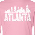 thumbnail image 4 of Inktastic Atlanta Skyline Grunge Long Sleeve Youth T-Shirt, 4 of 5