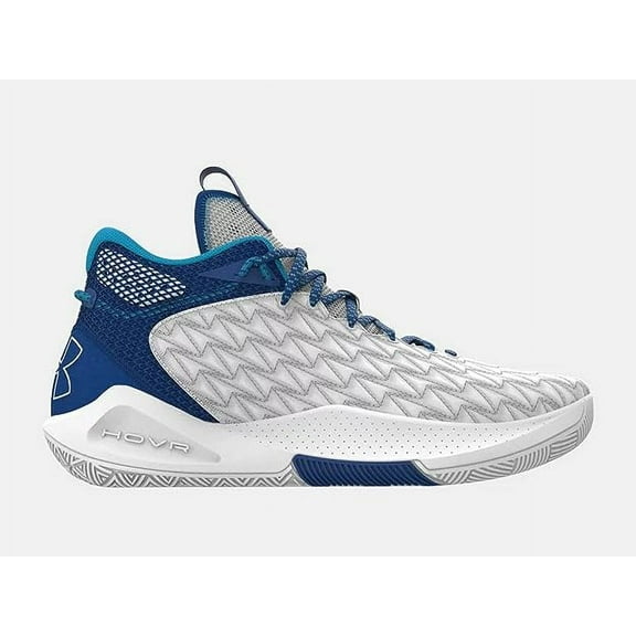 3024979-110 UNDER ARMOUR UNISEX HOVR HAVOC 5 CLONE TEAM WHITE/ROYAL M6 W7.5