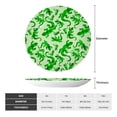 thumbnail image 2 of Balery Green Lizard Print Bone China Decorative Plate Ceramic Dinner Plates Art Crafts with Display Stand-7in, 2 of 6