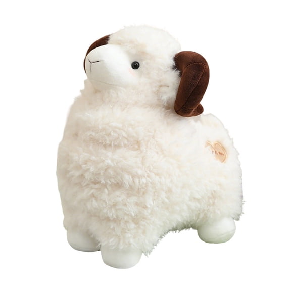 Chubby Plush Sheep Stuffed Animal9.1''Soft Comfort Lamb Doll Toy for Nursery Decor, Farm Theme Gift