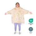 thumbnail image 5 of Bare Homey Plush Sherpa Wearable Blanket - Fluffy & Soft - Lightweight - Kids, Playful Cat, 5 of 9