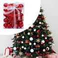 thumbnail image 1 of Adornos de bolas navideñas Macarena Juego de Adornos para árbol de Navidad Bolas Rojo 30 piezas, 1 of 8