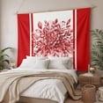 thumbnail image 3 of Eucalyptus Red Tapestry for Bedroom Wall Hanging Tapestry, Stripe Bottle Flower Cactus Retro Plant Ceiling Backdrop Tapestries Poster Blanket Wall Decor for Teens Room Living Room Dorm 39" x 59", 3 of 8