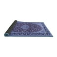thumbnail image 2 of Ahgly Company Indoor Round Medallion Blue Traditional Area Rugs, 6' Round, 2 of 4
