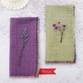 thumbnail image 3 of Xiao Hua Servilletas de tela de doble cara, paquete de 4, morado y verde, 40 x 40 cm, reutilizables, lavables, de algodón, suaves y absorbentes, ideales para comidas y reuniones diarias en otoño., 3 of 5