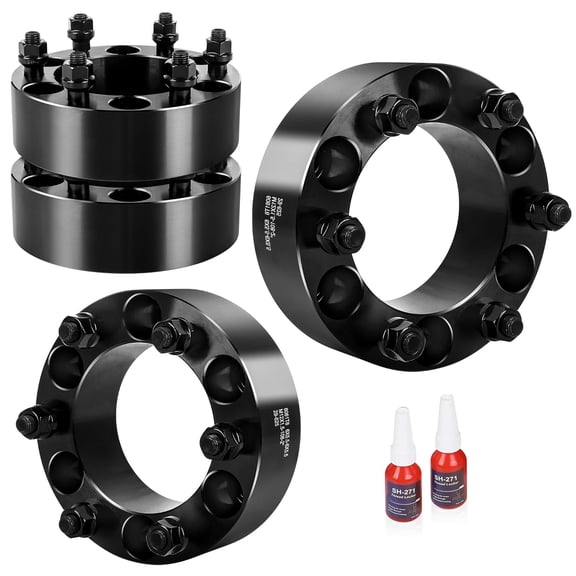 4pcs 6x5.5 Wheel Spacers 2 inch Compatible for Tacoma 4Runner Tundra FJ Land Cruiser with ET Lug Nuts 6x139.7mm Wheel Spacers 108mm Hub Bore with 12x1.5 Thread Pitch for Colorado Canyon GX460 GX470