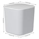thumbnail image 4 of Yuarrent Mini cubo de basura pequeño creativo, cubo de basura de escritorio, cesto de basura, de hogar, suministros de oficina de plástico, cubo de Almacenamiento y organización del hogar Gris Yuarrent HA004426-02, 4 of 6