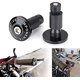 thumbnail image 2 of (Negro) Contrapesos para manillar de motocicleta de 7/8", tapa de empuñadura de manillar, tapón antivibración, apto para motos de cross Yamaha Kawasaki, 2 of 5