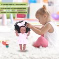 thumbnail image 5 of Afroamericano Reborn Simulación Negro Esmalte completo Baby Doll Girl Toy (Q), 5 of 5