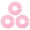 Pink, variant on Monyance bright color dividing ring 3 Round Clothes Size Dividers for Closet and Clothing Rack(3.54X3.54X0.08Inches)