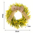 thumbnail image 5 of Artificial Wreath 35cm Decorative Leaves Wreath for Porch Celebration Window, 5 of 5