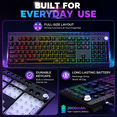 thumbnail image 4 of Seenda Wireless Gaming Keyboard and Mouse Combo, RGB Backlit Full Size Keyboard with Wrist Rest, 7200 DPI Rechargeable Mouse, 4 of 7